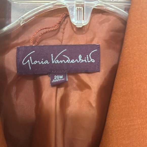 Gloria Vanderbilt Rust Jacket with Scarf - Picture 2 of 5